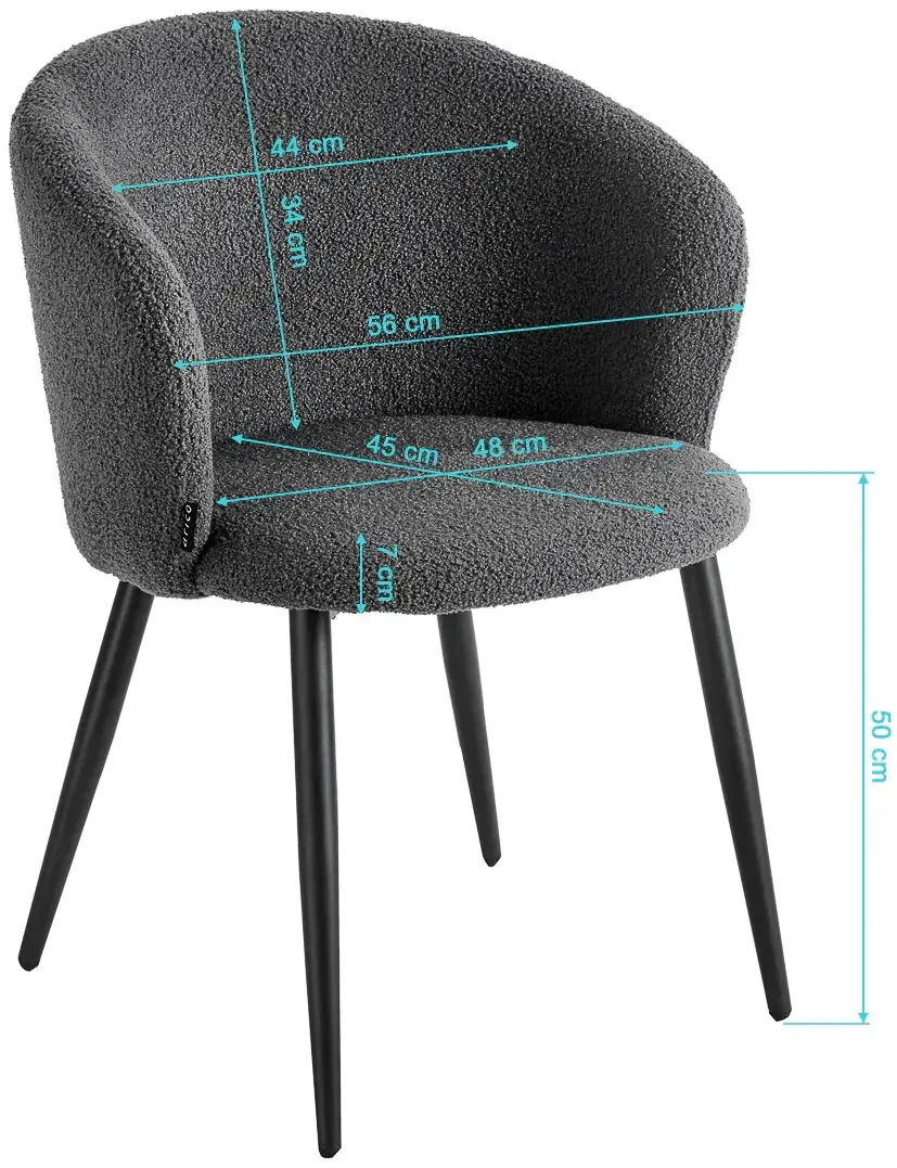 Стул 4Rico Asola 155322 (Grey) - 2