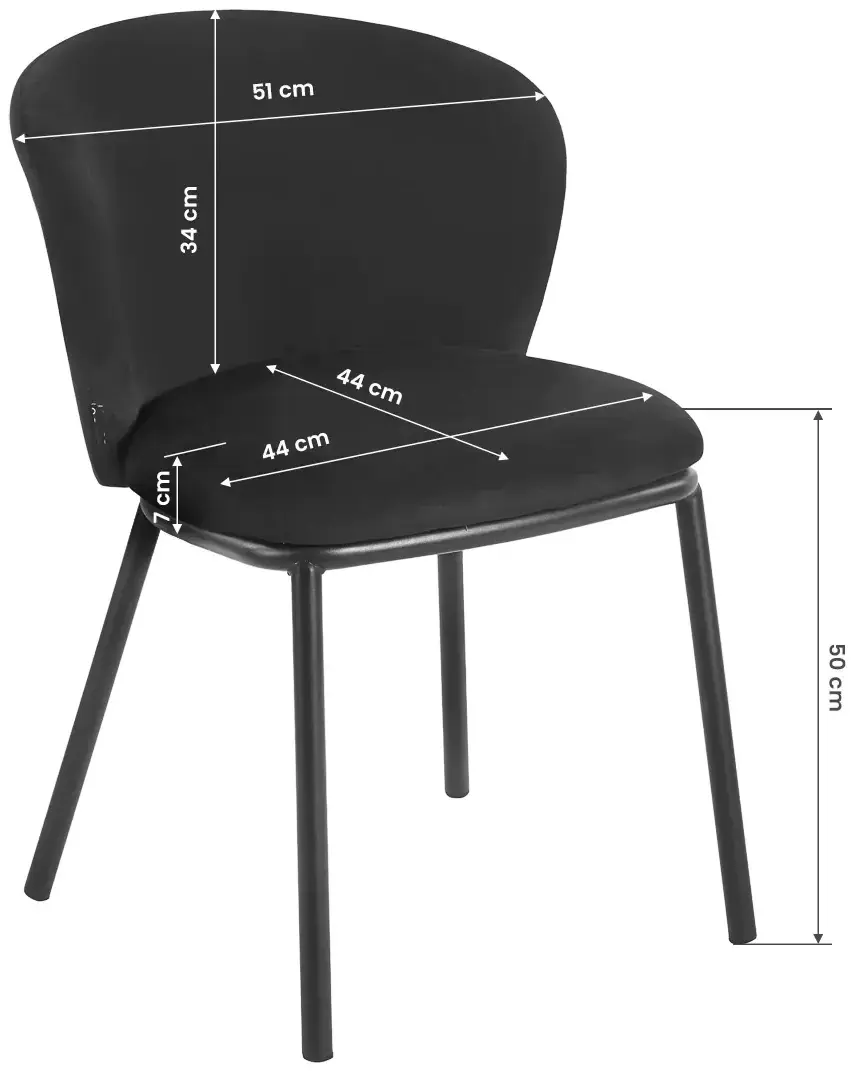 Стул 4Rico Linea 155304 (Black) - 2