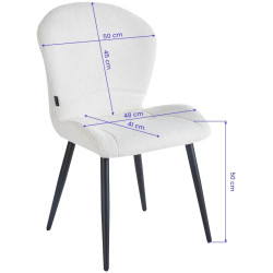 Стул 4Rico Lucente 155348 (Black/White) Thumb