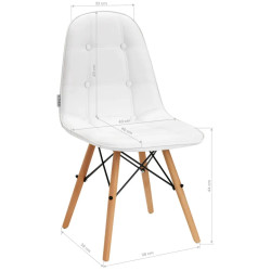 Scaun 4Rico QS-185 147832 (White/Natural) Thumb