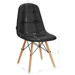 Стул 4Rico QS-185 147833 (Black/Natural) Thumb