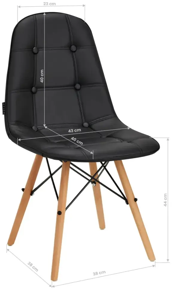 Стул 4Rico QS-185 147833 (Black/Natural) - 3