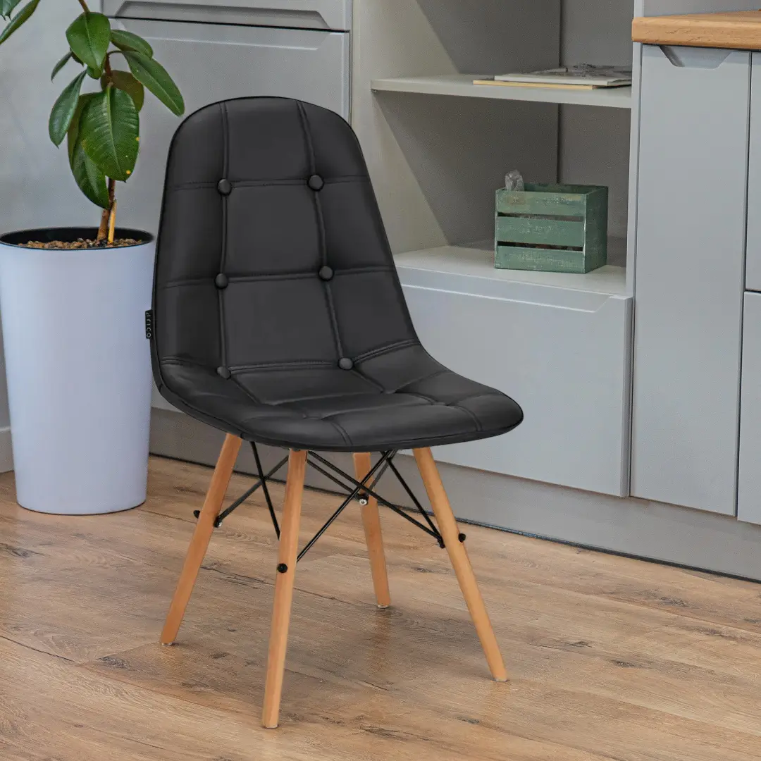 Стул 4Rico QS-185 147833 (Black/Natural)