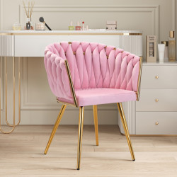 Стул 4Rico QS-GW06G 150121 (Pink/Gold)