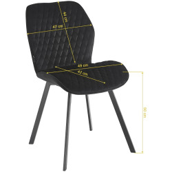 Стул 4Rico Vetro 155336 (Black) Thumb