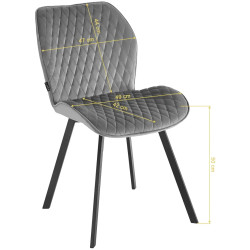 Стул 4Rico Vetro 155338 (Grey) Thumb