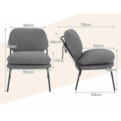 Scaun Costway JV12320GR (Grey) Thumb