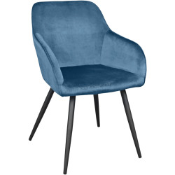 Стул DP Airis HLR63 Бархат (Blue/Black)