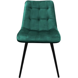 Стул DP Capella HLR57 Бархат (Dark Green/Black) Thumb