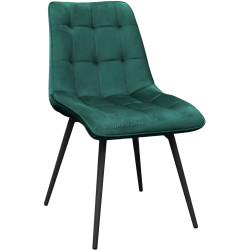 Стул DP Capella HLR57 Бархат (Dark Green/Black)