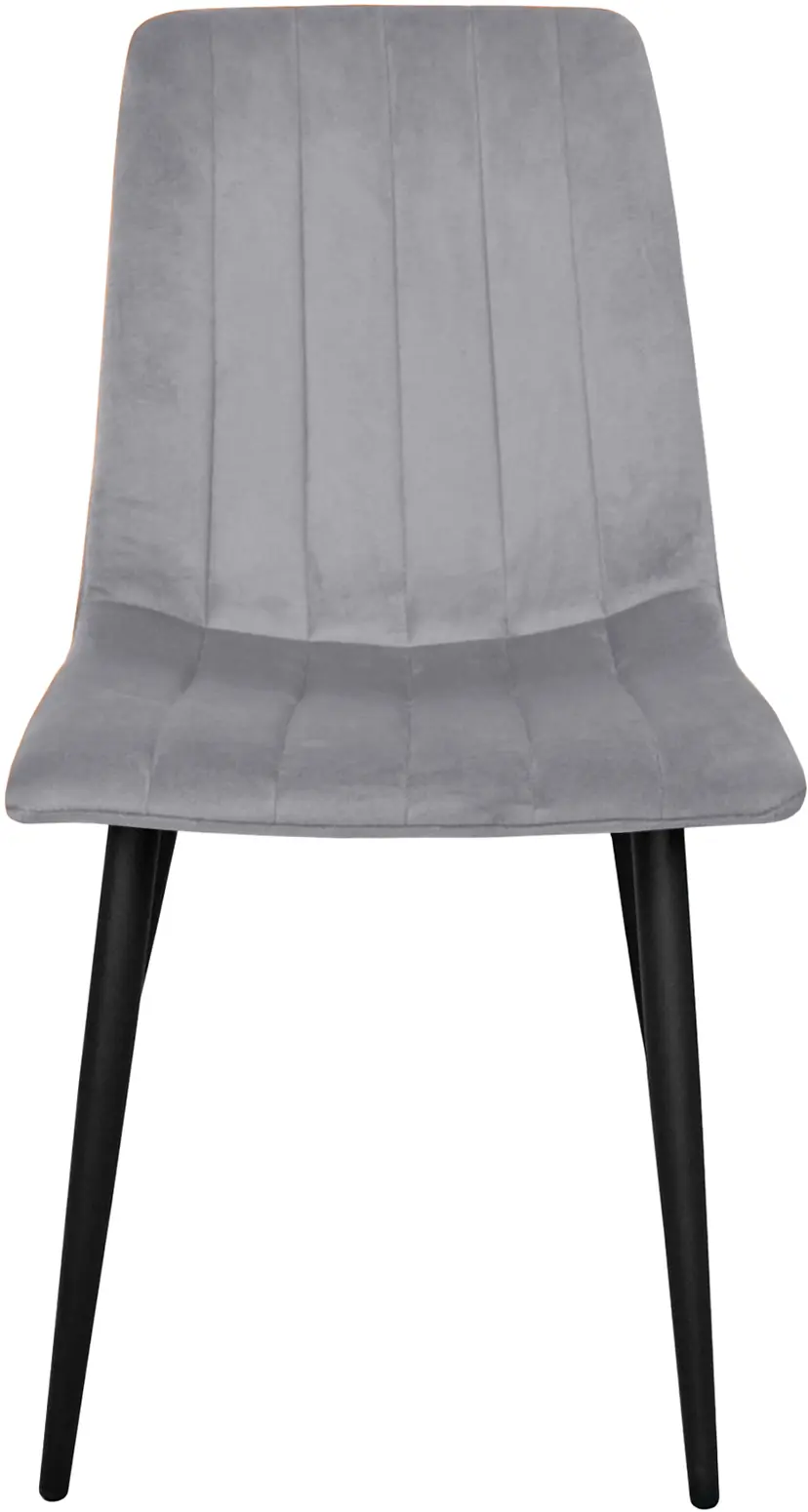 Стул DP DC-90P N14 Бархат (Light Grey/Black) - 2