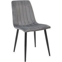 Стул DP DC-90P N20 Бархат (Grey/Black)