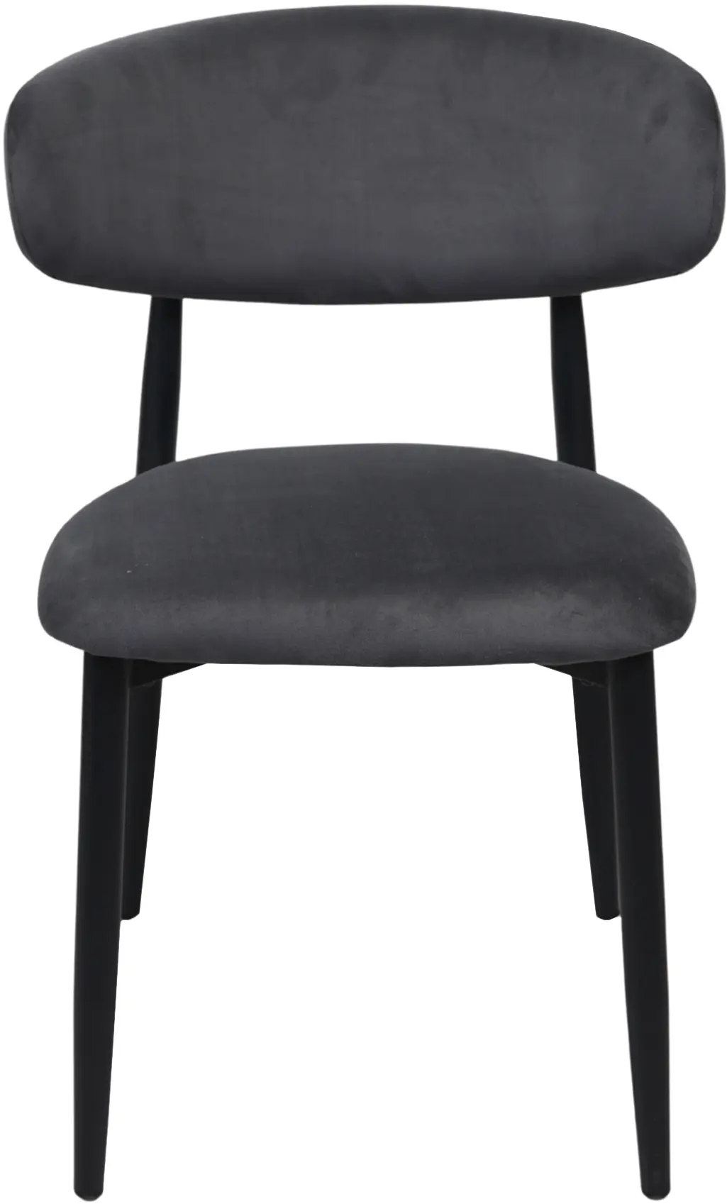 Стул DP Meridian HLR21 Бархат (Grey/Black) - 2