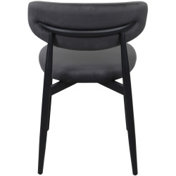 Стул DP Meridian HLR21 Бархат (Grey/Black) Thumb