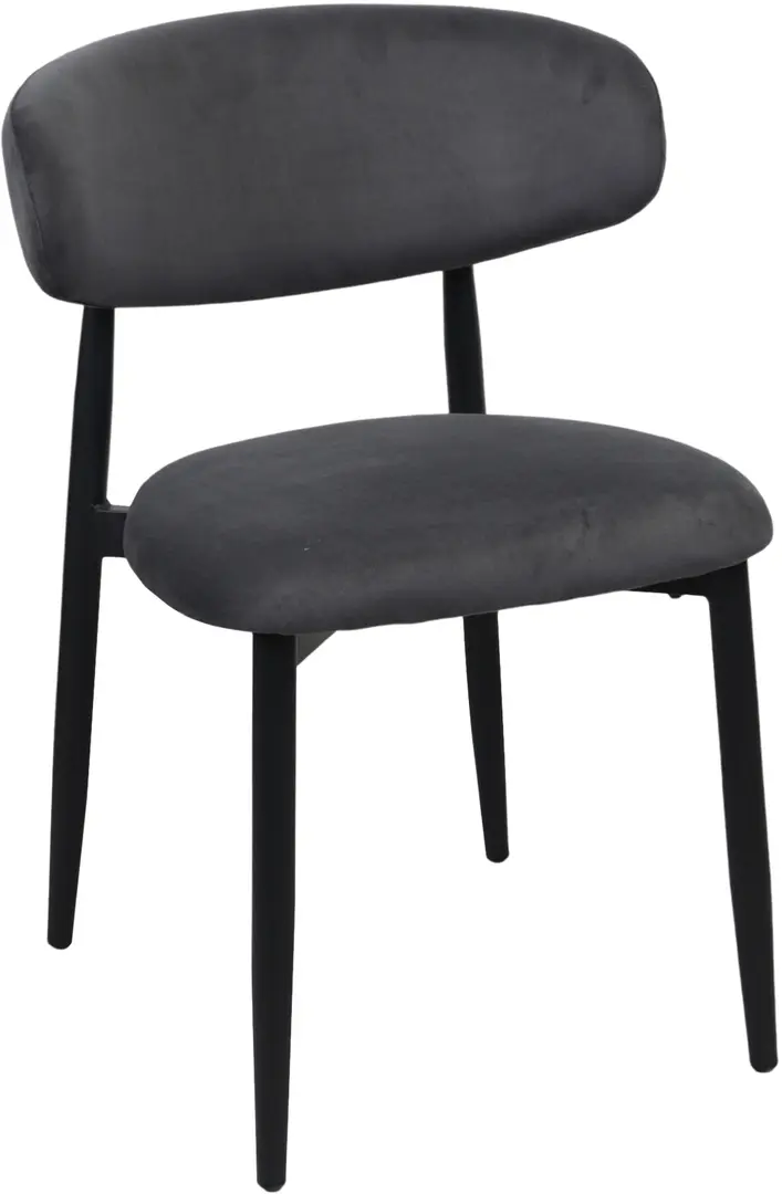 Стул DP Meridian HLR21 Бархат (Grey/Black)