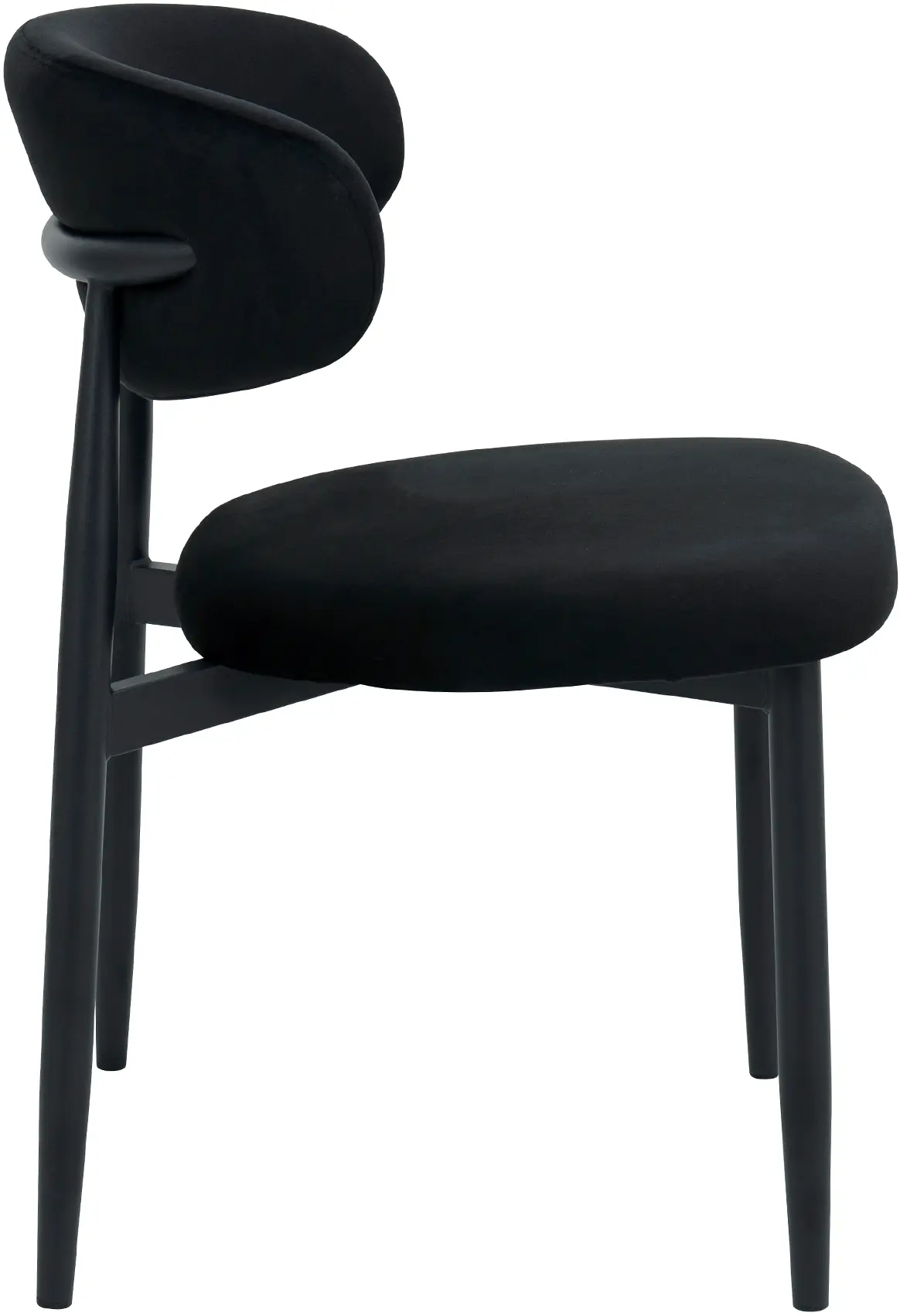 Стул DP Meridian HLR66 Бархат (Black) - 3