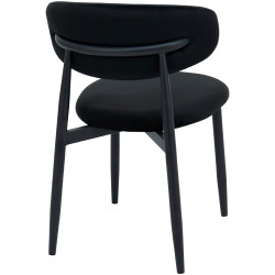 Стул DP Meridian HLR66 Бархат (Black) Thumb