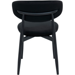 Стул DP Meridian HLR66 Бархат (Black) Thumb