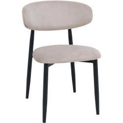 Стул DP Meridian HLR7 Бархат (Beige/Black)