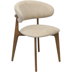 Scaun DP Roses Mustang Krem (Cream/Oak) Thumb