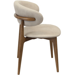 Scaun DP Roses Mustang Krem (Cream/Oak) Thumb