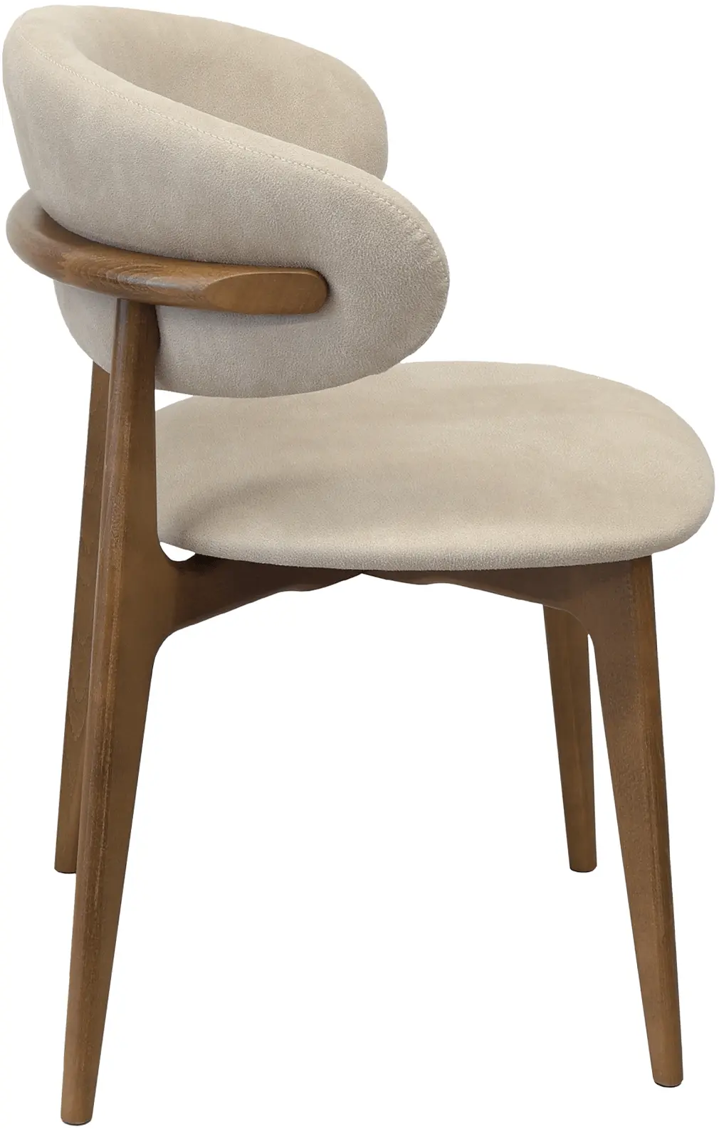 Scaun DP Roses Mustang Krem (Cream/Oak) - 4