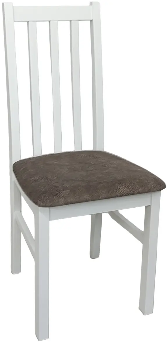 Стул Drewmix BOS 10 25B (White/Brown) - 2