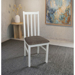 Стул Drewmix BOS 10 25B (White/Brown)