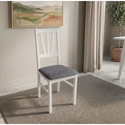 Стул Drewmix BOS 5 1B (White/Grey)
