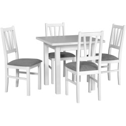 Стул Drewmix BOS 5 1B (White/Grey) Thumb