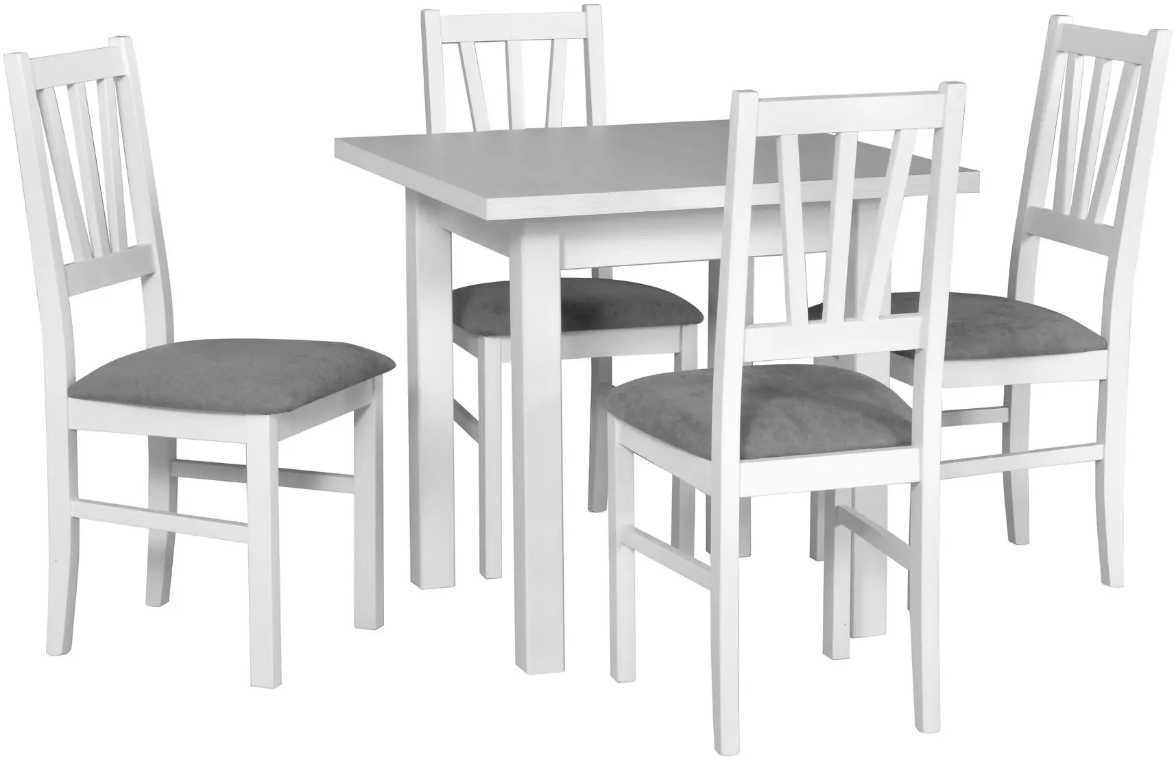 Стул Drewmix BOS 5 1B (White/Grey) - 5