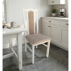 Стул Drewmix BOS 7 21A (White/Beige)
