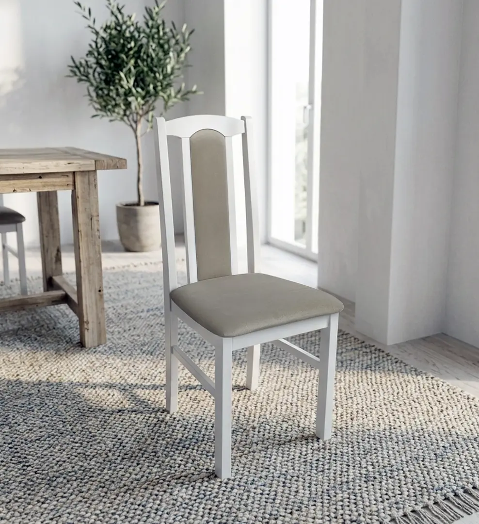 Стул Drewmix BOS 7 26B (White/Beige)