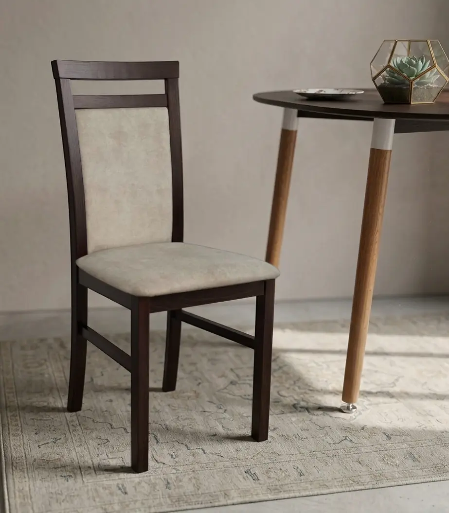 Scaun Drewmix Milano 5 21A (Walnut/Beige)