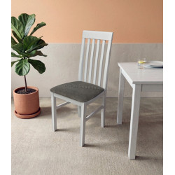 Стул Drewmix Nilo 1 25B (White/Brown)