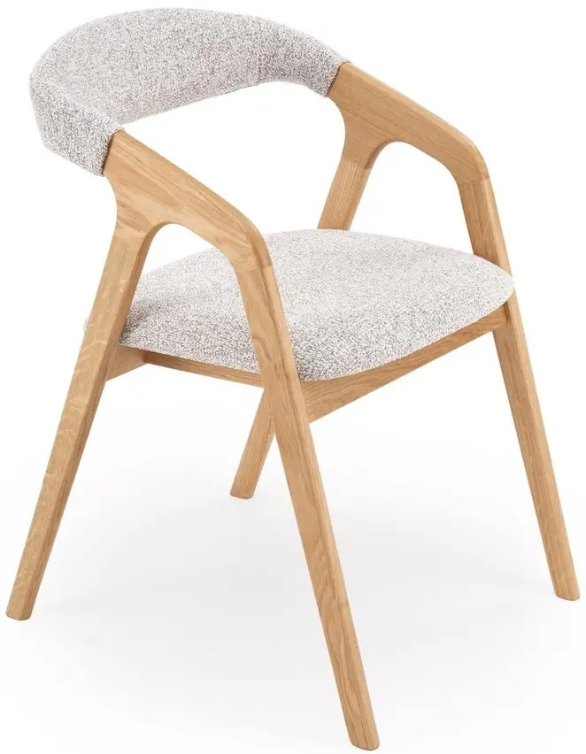 Scaun Halmar Bueno (Light Grey/Natural) - 2