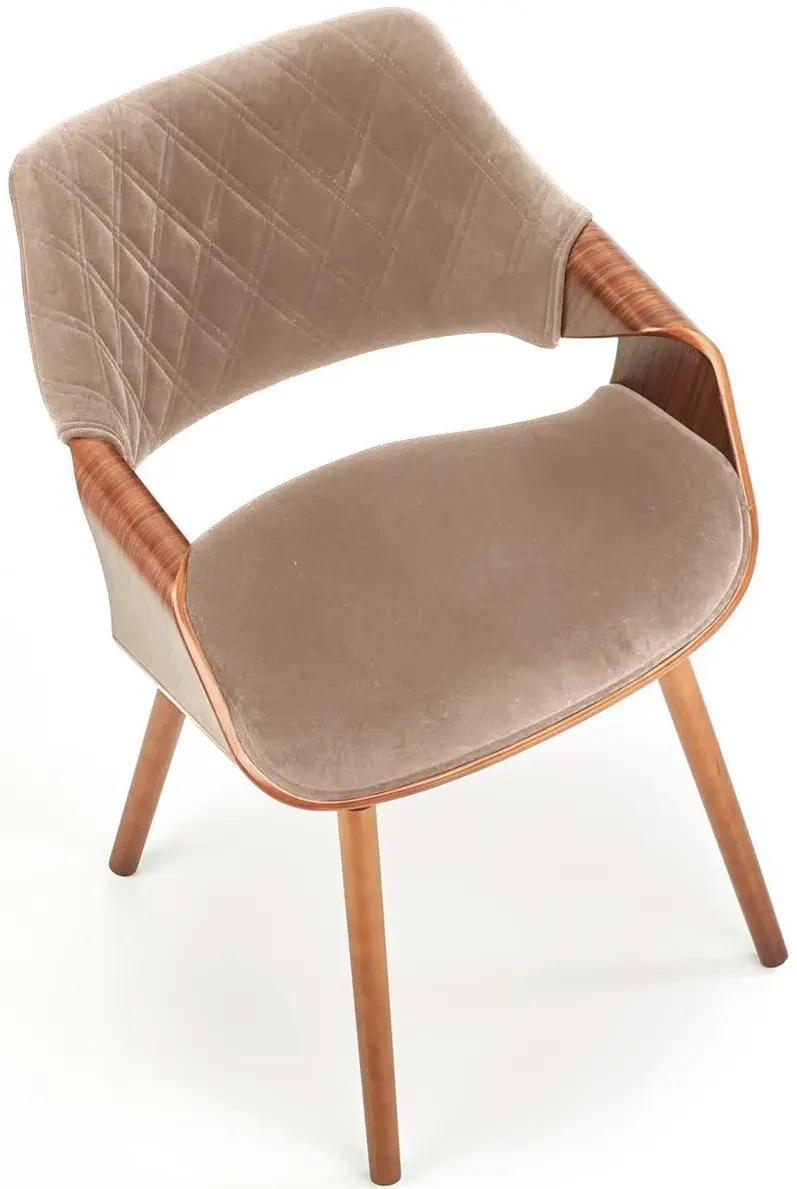 Scaun Halmar K396 (Walnut/Beige) - 3