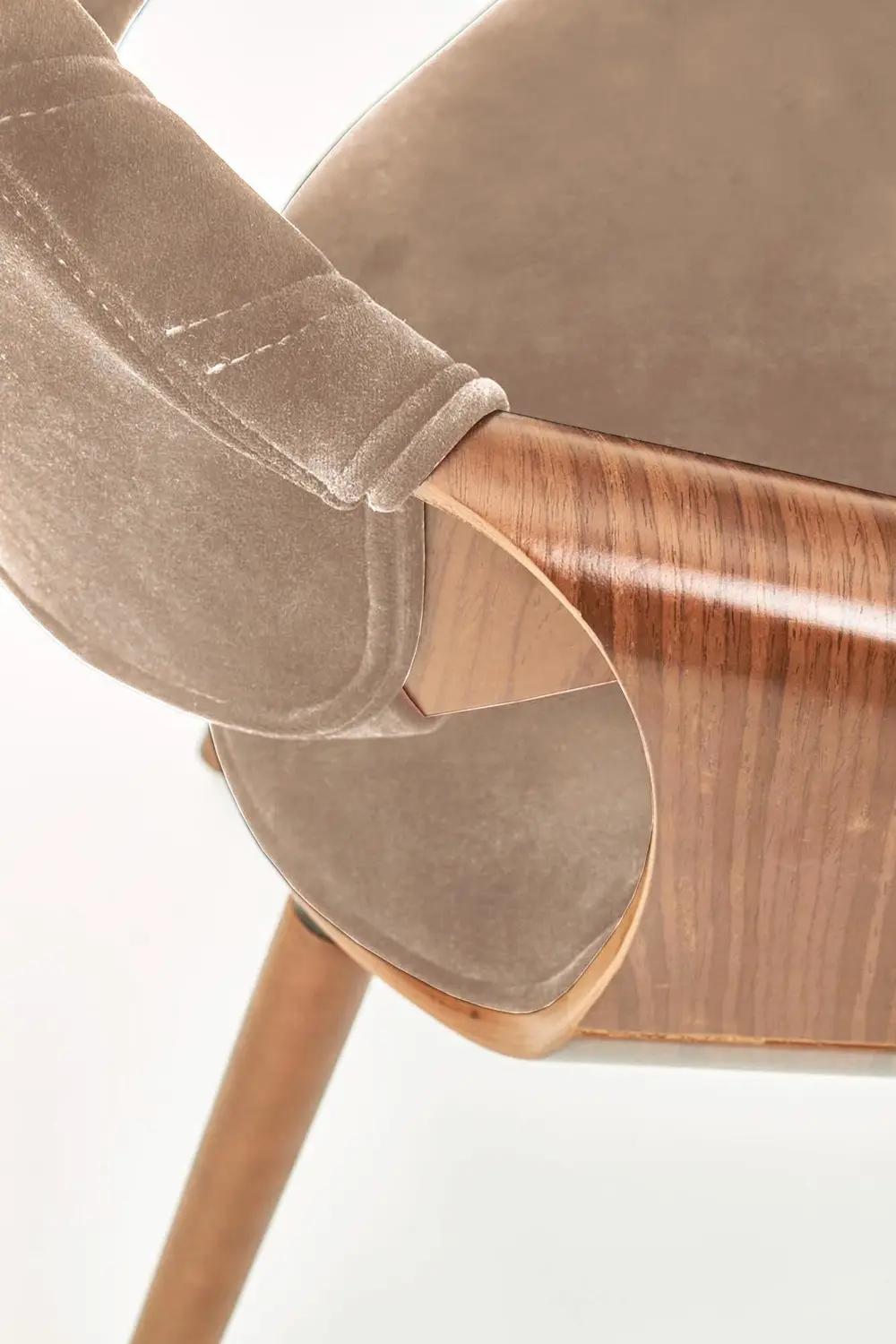 Scaun Halmar K396 (Walnut/Beige) - 4