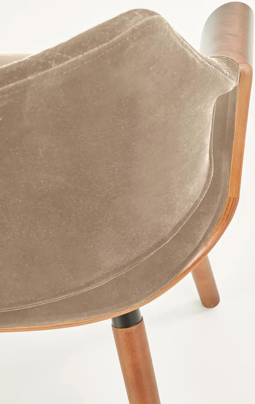 Scaun Halmar K396 (Walnut/Beige) - 5