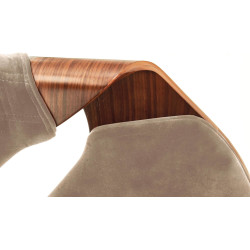 Scaun Halmar K396 (Walnut/Beige) Thumb