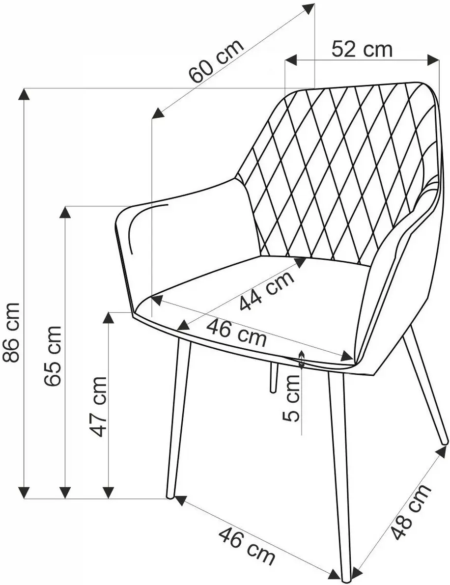 Стул Halmar K558 (Grey/Black) - 10