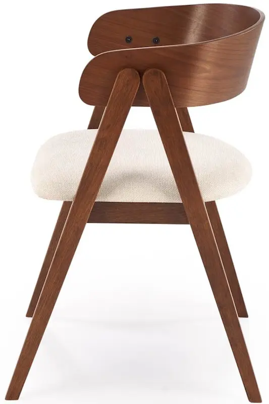 Scaun Halmar K562 (Walnut/Light Beige) - 4