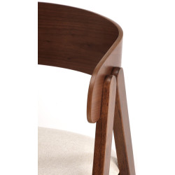 Scaun Halmar K562 (Walnut/Light Beige) Thumb