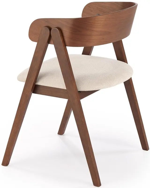 Scaun Halmar K562 (Walnut/Light Beige) - 6