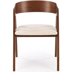 Scaun Halmar K562 (Walnut/Light Beige) Thumb