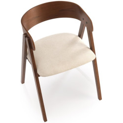 Scaun Halmar K562 (Walnut/Light Beige) Thumb