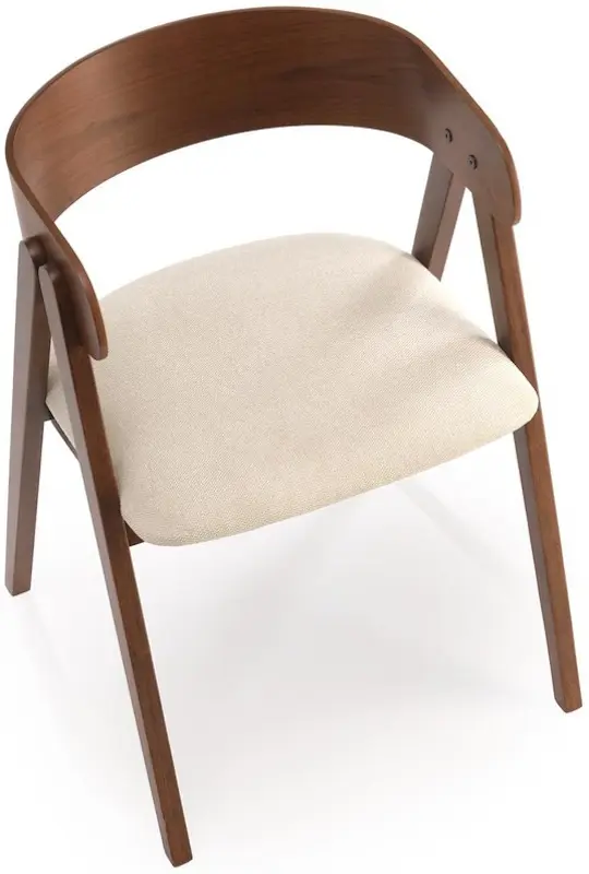 Scaun Halmar K562 (Walnut/Light Beige) - 9