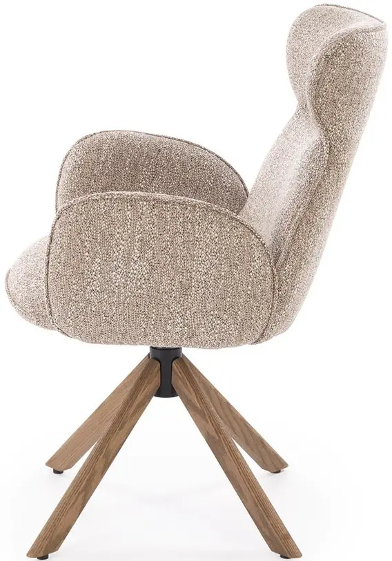 Scaun Halmar K585 (Dark Beige/Light Walnut) - 3