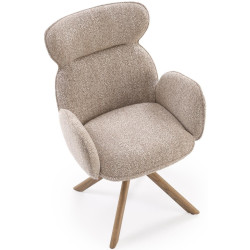 Scaun Halmar K585 (Dark Beige/Light Walnut) Thumb