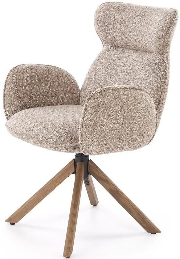 Scaun Halmar K585 (Dark Beige/Light Walnut) - 9